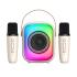 ONIKUMA L7 RGB Home Karaoke Machine Bluetooth-compatible Speaker with 2 Microphone - Beige